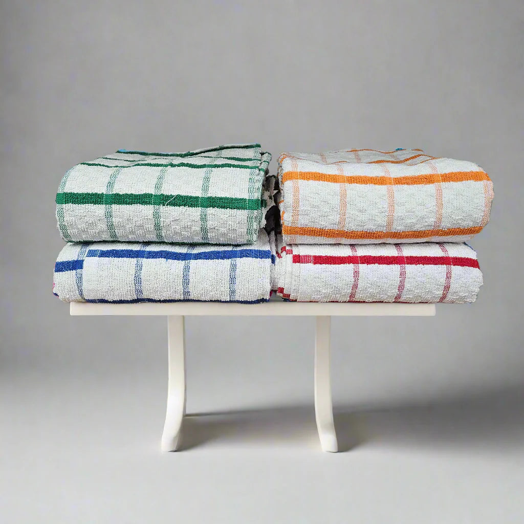 Large Check Tea Towels