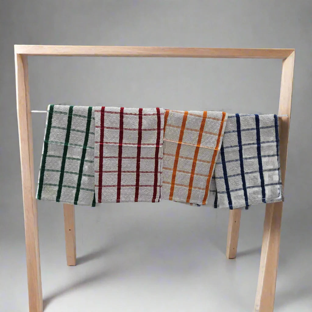 Large Check Tea Towels