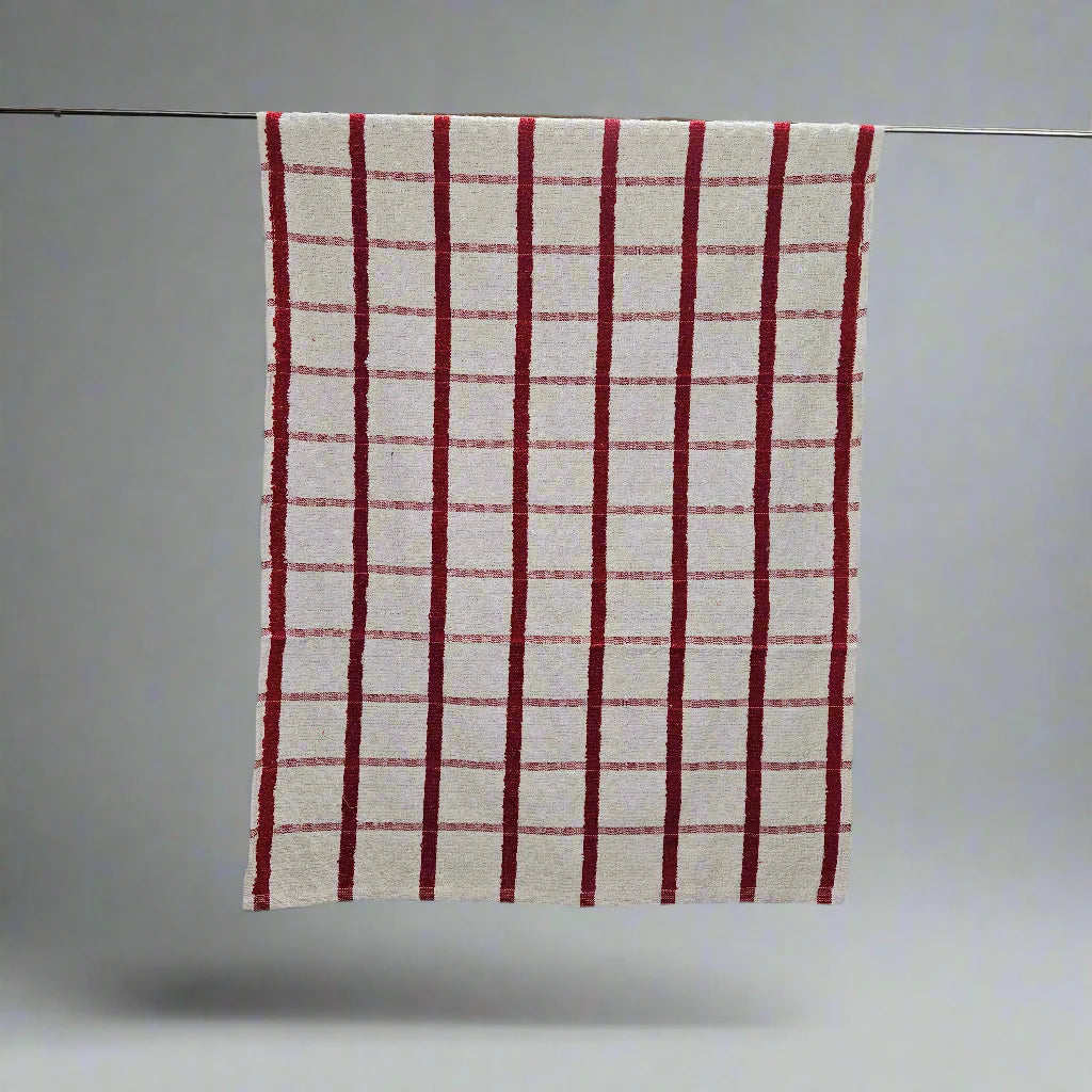 Large Check Tea Towels
