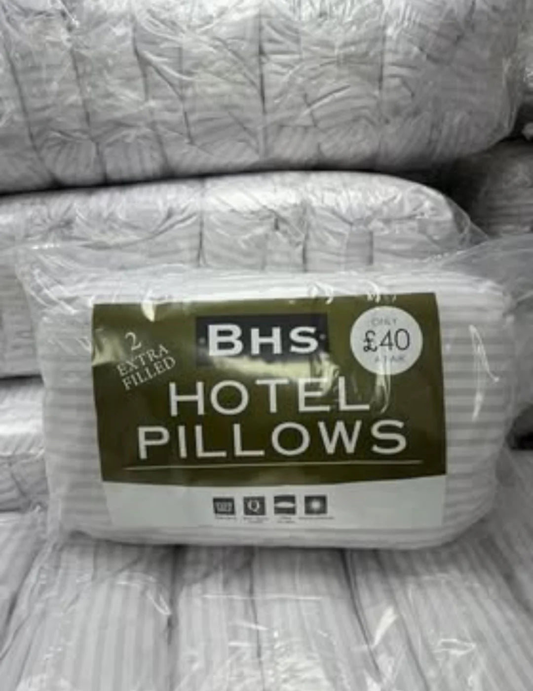 2 BHS Hotel Pillows