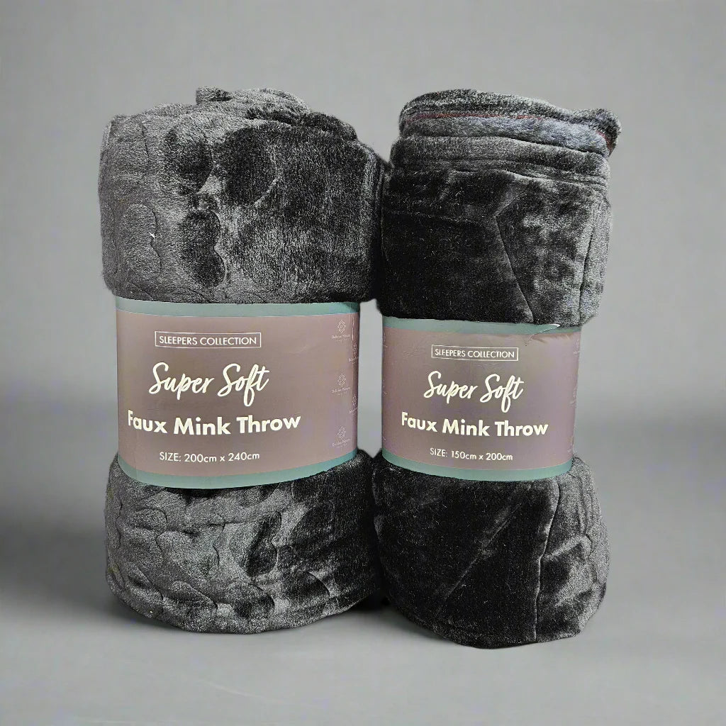 Sleepers Collection - Super Soft Faux Mink Throw