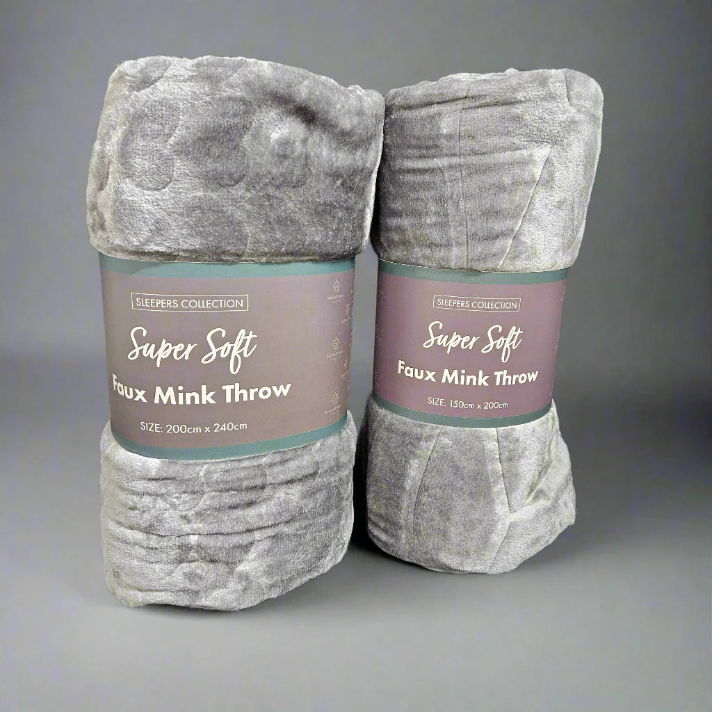 Sleepers Collection - Super Soft Faux Mink Throw
