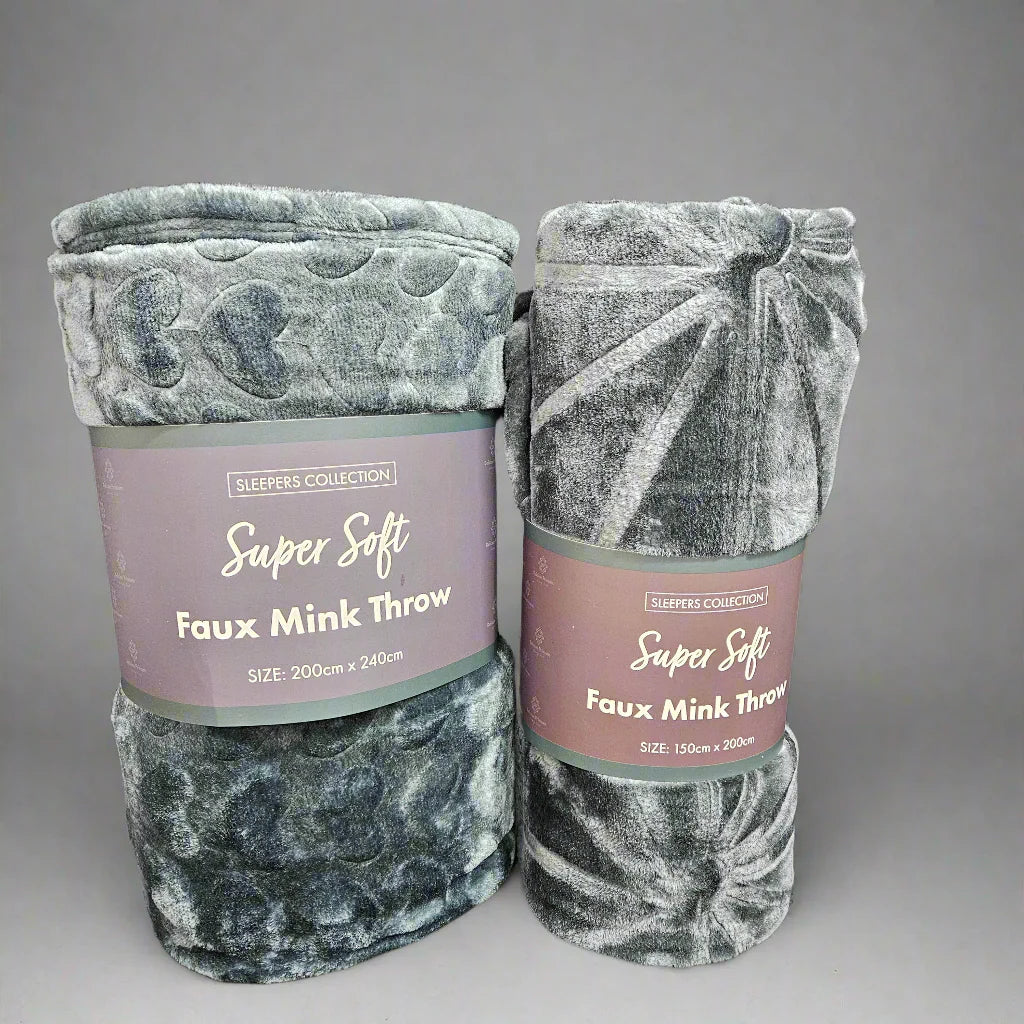 Sleepers Collection - Super Soft Faux Mink Throw