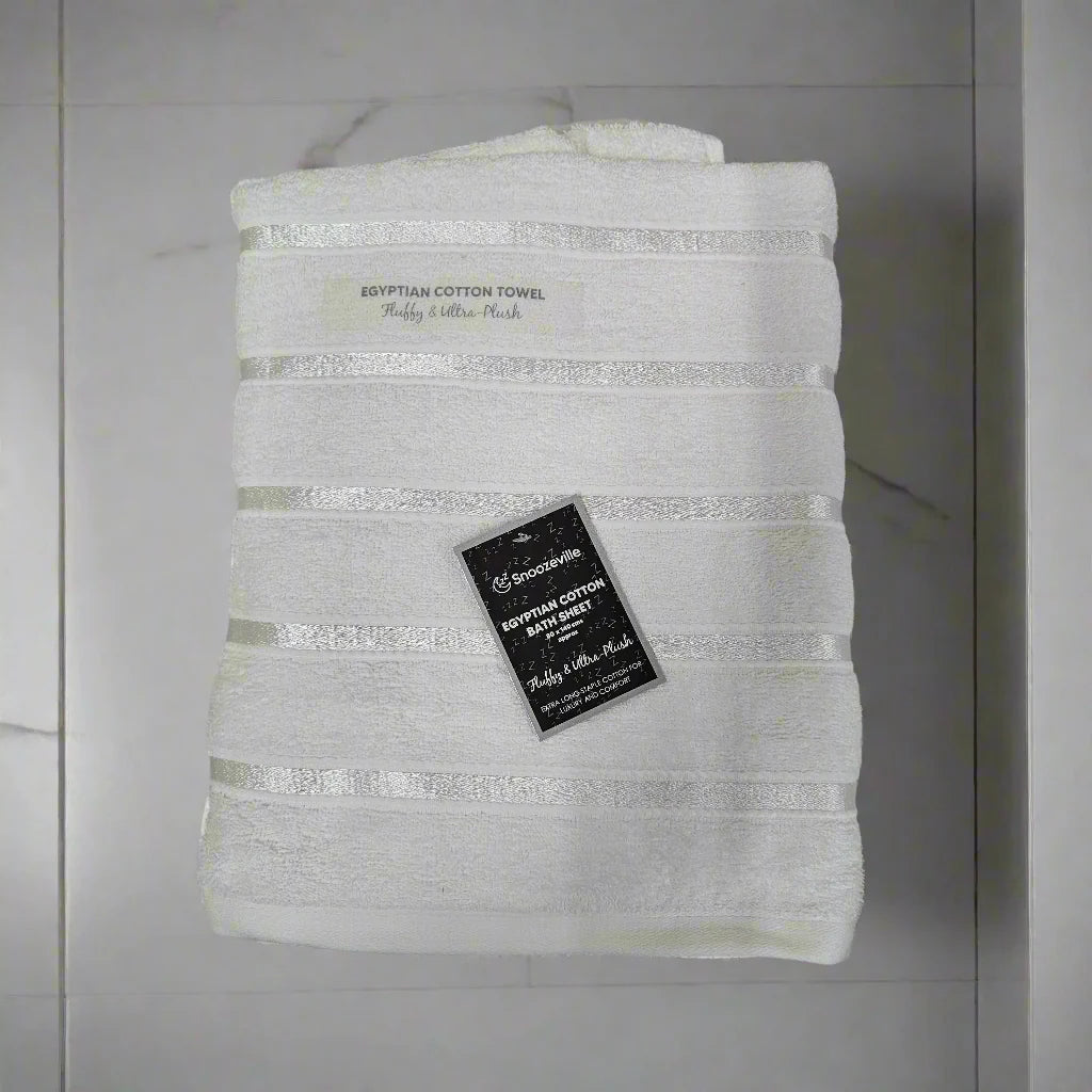 Satin Stripe Egyptian Cotton Bath Sheet