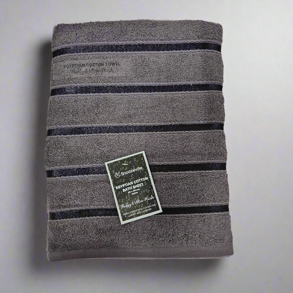 Satin Stripe Egyptian Cotton Bath Sheet