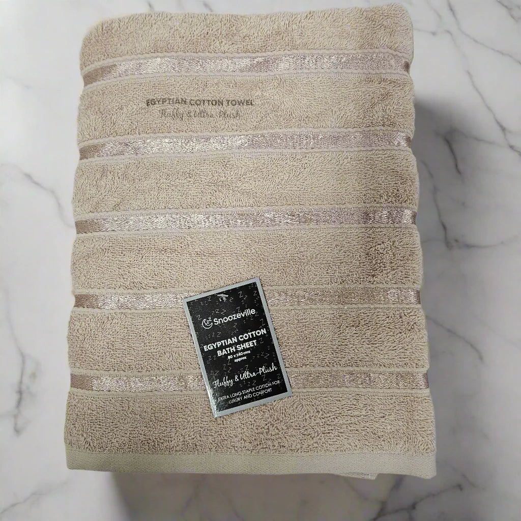 Satin Stripe Egyptian Cotton Bath Sheet