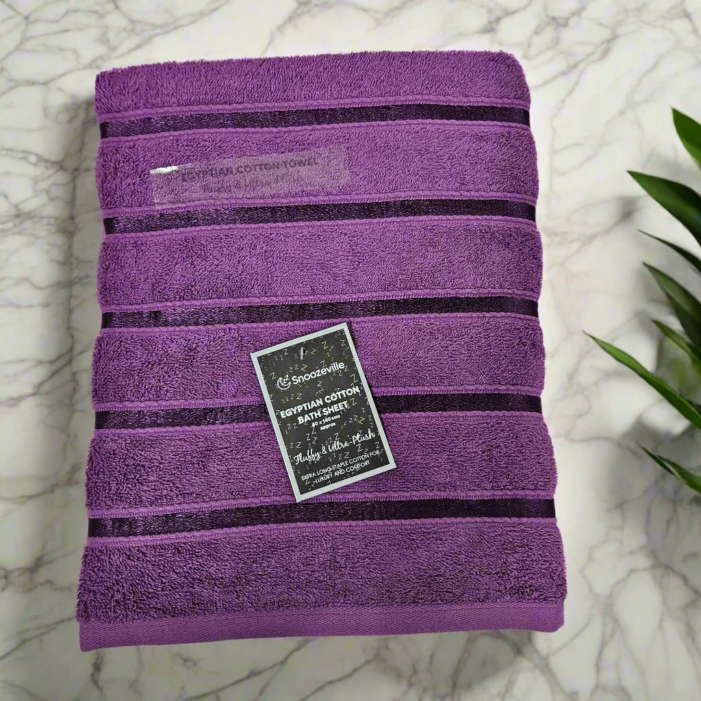 Satin Stripe Egyptian Cotton Bath Sheet