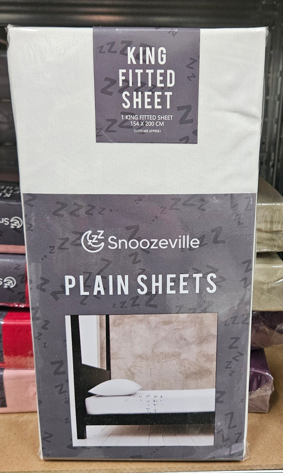 Snoozeville Plain Microfibre Fitted Sheets