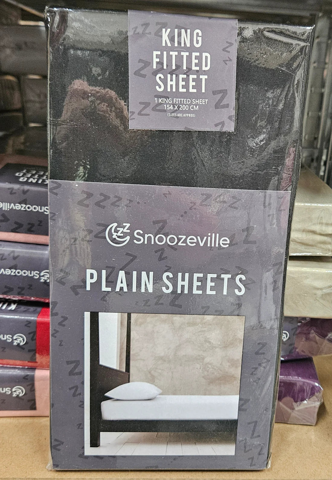 Snoozeville Plain Microfibre Fitted Sheets