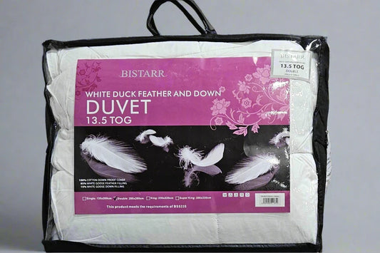 White Duck Feather and Down Duvet