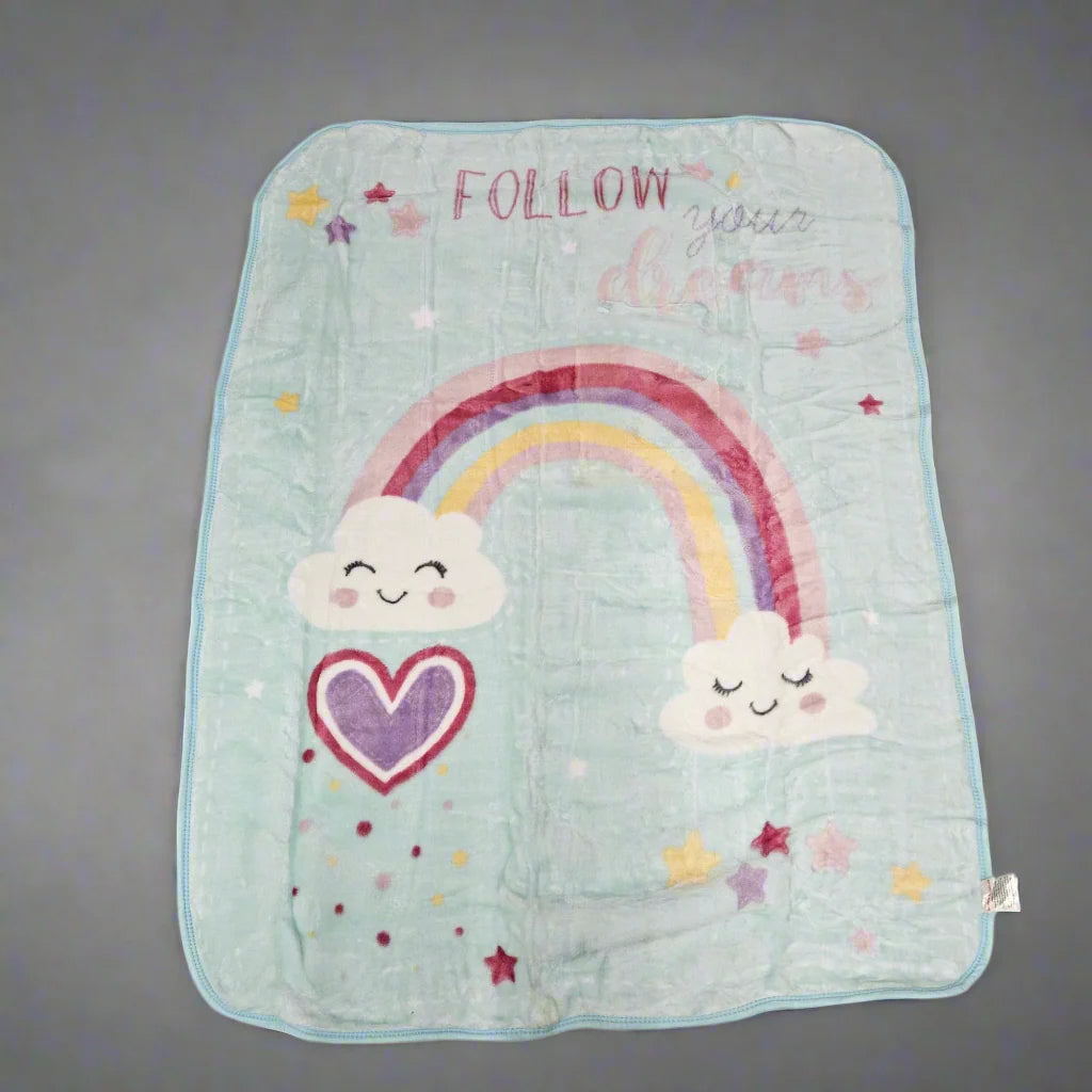 Super Soft Warm Baby Fleece - Butterfly and "Follow Your Dreams"
