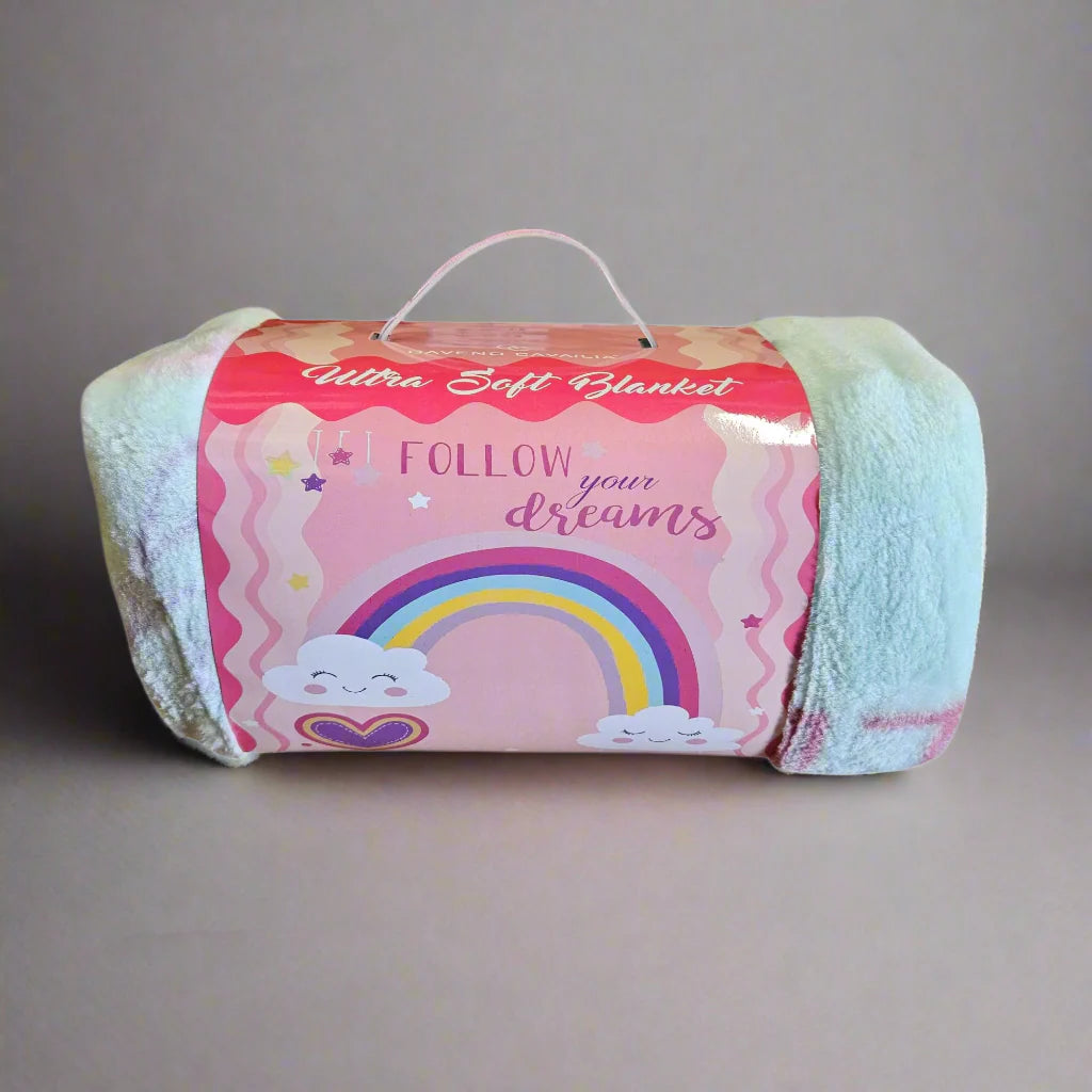 Super Soft Warm Baby Fleece - Butterfly and "Follow Your Dreams"